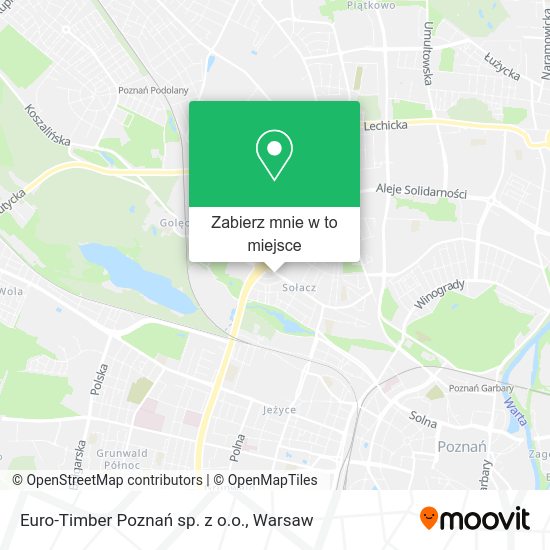 Mapa Euro-Timber Poznań sp. z o.o.