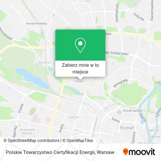 Mapa Polskie Towarzystwo Certyfikacji Energii