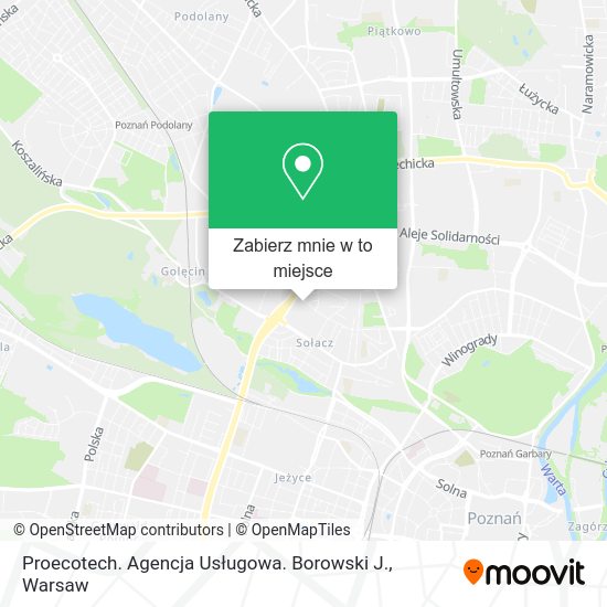 Mapa Proecotech. Agencja Usługowa. Borowski J.