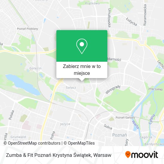 Mapa Zumba & Fit Poznań Krystyna Świątek