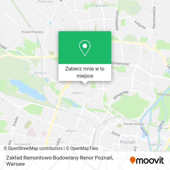 Mapa Zakład Remontowo-Budowlany Renor Poznań