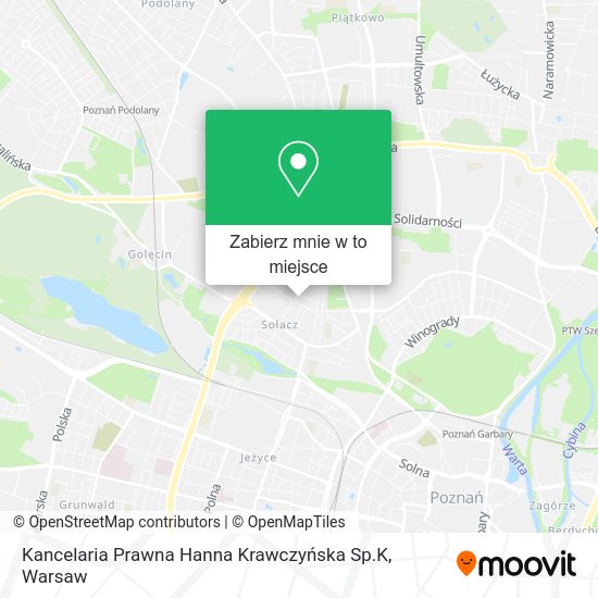 Mapa Kancelaria Prawna Hanna Krawczyńska Sp.K