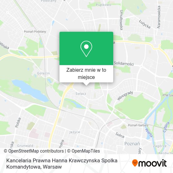 Mapa Kancelaria Prawna Hanna Krawczynska Spolka Komandytowa