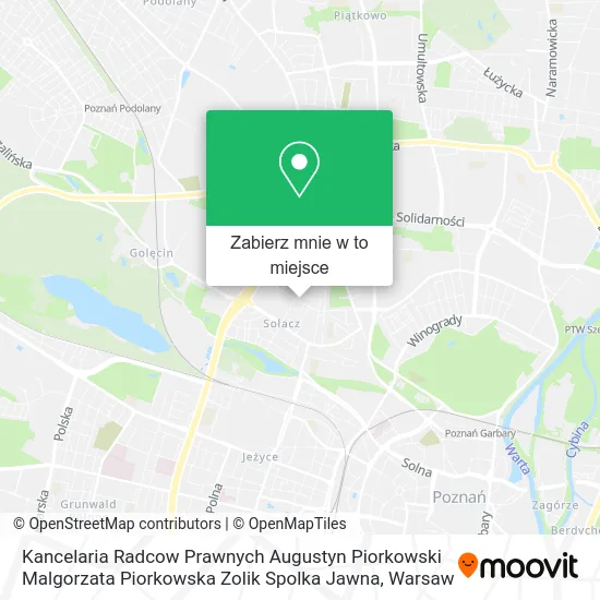 Mapa Kancelaria Radcow Prawnych Augustyn Piorkowski Malgorzata Piorkowska Zolik Spolka Jawna