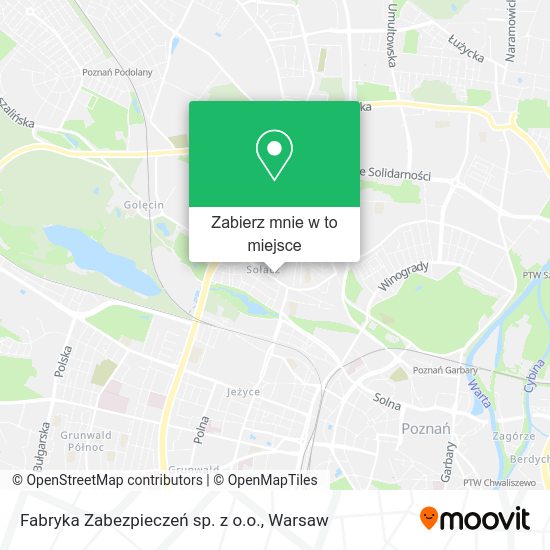 Mapa Fabryka Zabezpieczeń sp. z o.o.