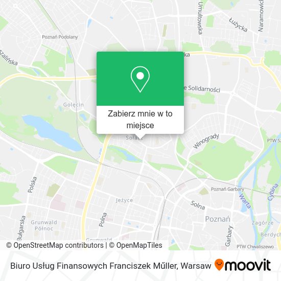Mapa Biuro Usług Finansowych Franciszek Műller