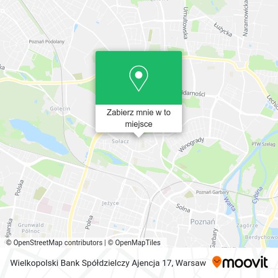 Mapa Wielkopolski Bank Spółdzielczy Ajencja 17