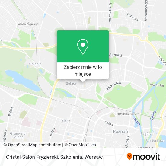 Mapa Cristal-Salon Fryzjerski, Szkolenia