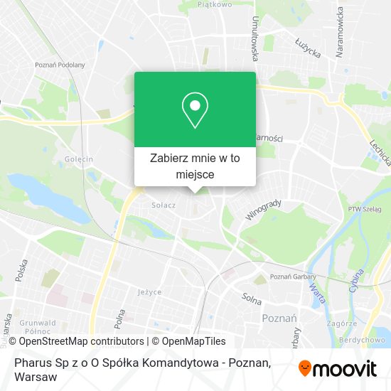 Mapa Pharus Sp z o O Spółka Komandytowa - Poznan