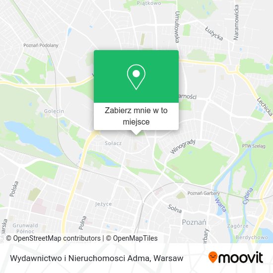 Mapa Wydawnictwo i Nieruchomosci Adma