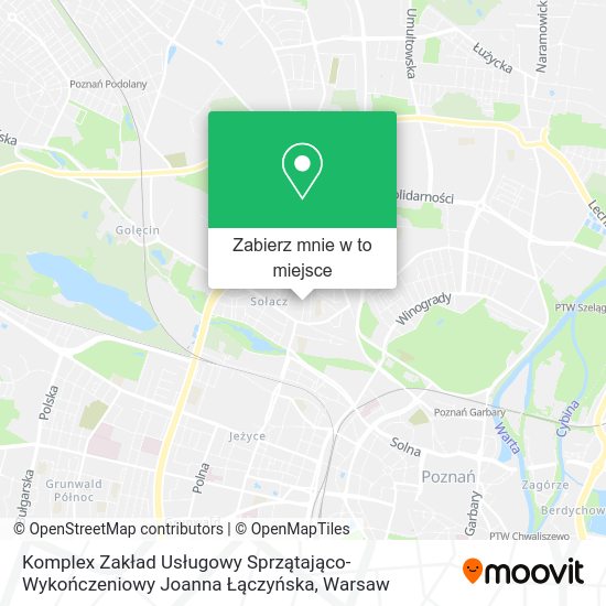 Mapa Komplex Zakład Usługowy Sprzątająco-Wykończeniowy Joanna Łączyńska