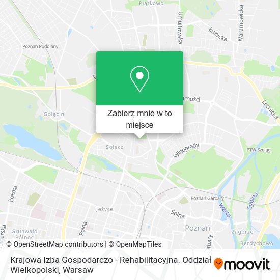 Mapa Krajowa Izba Gospodarczo - Rehabilitacyjna. Oddział Wielkopolski