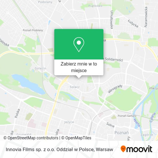 Mapa Innovia Films sp. z o.o. Oddział w Polsce