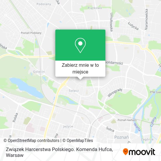 Mapa Związek Harcerstwa Polskiego. Komenda Hufca