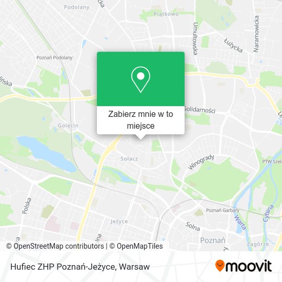 Mapa Hufiec ZHP Poznań-Jeżyce