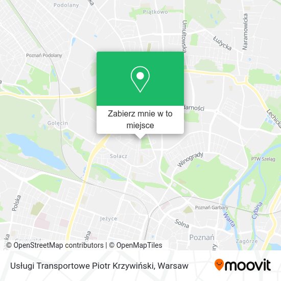 Mapa Usługi Transportowe Piotr Krzywiński