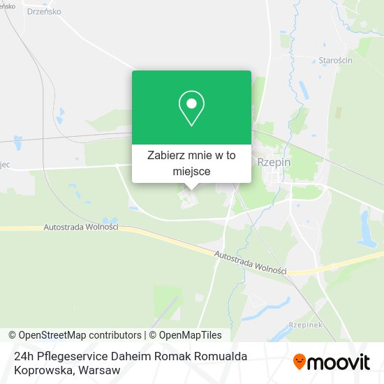 Mapa 24h Pflegeservice Daheim Romak Romualda Koprowska