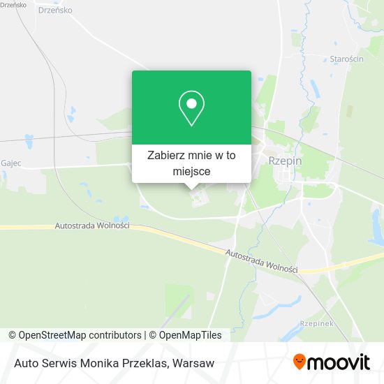 Mapa Auto Serwis Monika Przeklas