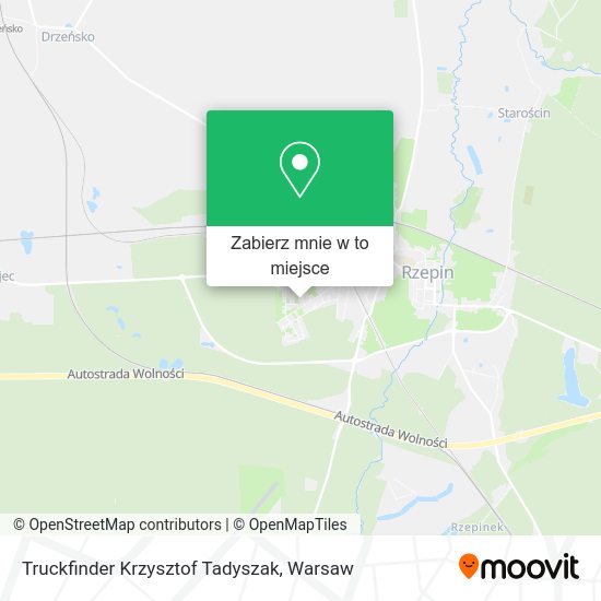 Mapa Truckfinder Krzysztof Tadyszak