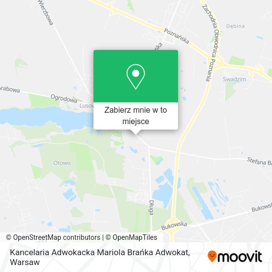 Mapa Kancelaria Adwokacka Mariola Brańka Adwokat