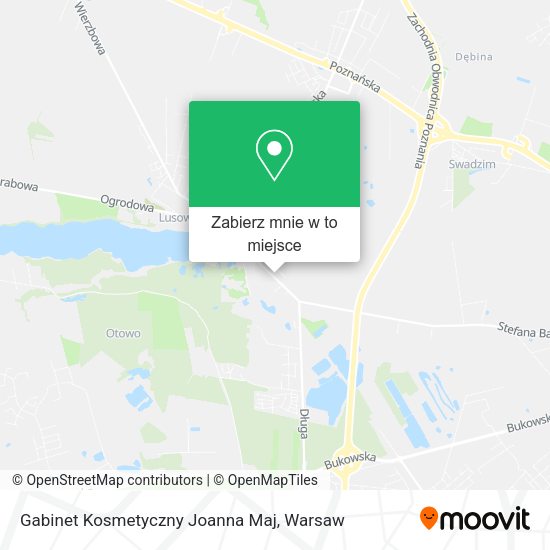 Mapa Gabinet Kosmetyczny Joanna Maj