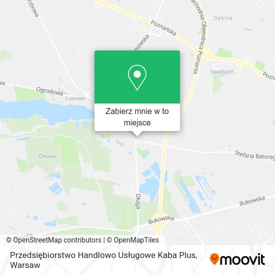 Mapa Przedsiębiorstwo Handlowo Usługowe Kaba Plus