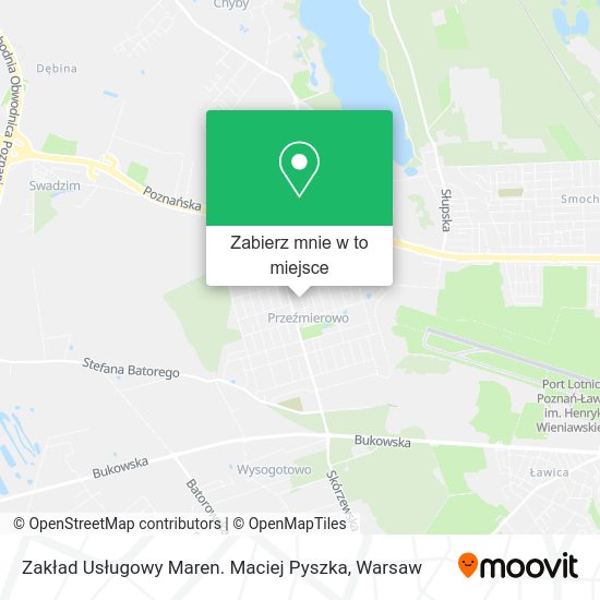 Mapa Zakład Usługowy Maren. Maciej Pyszka