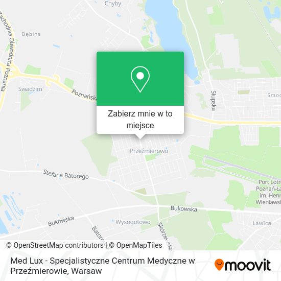 Mapa Med Lux - Specjalistyczne Centrum Medyczne w Przeźmierowie