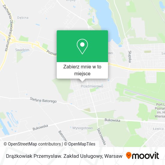 Mapa Drążkowiak Przemysław. Zakład Usługowy