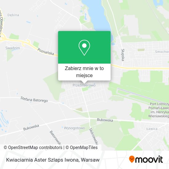 Mapa Kwiaciarnia Aster Szlaps Iwona