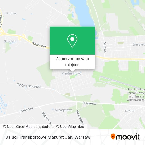 Mapa Usługi Transportowe Makurat Jan