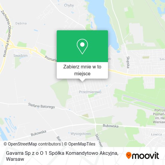 Mapa Gavarra Sp z o O 1 Spółka Komandytowo Akcyjna