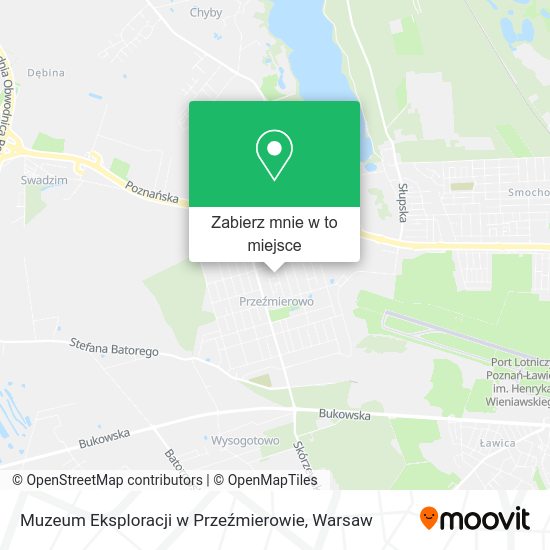 Mapa Muzeum Eksploracji w Przeźmierowie