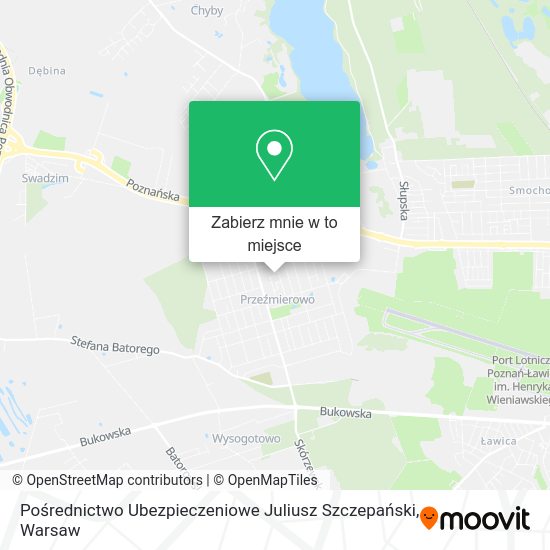 Mapa Pośrednictwo Ubezpieczeniowe Juliusz Szczepański