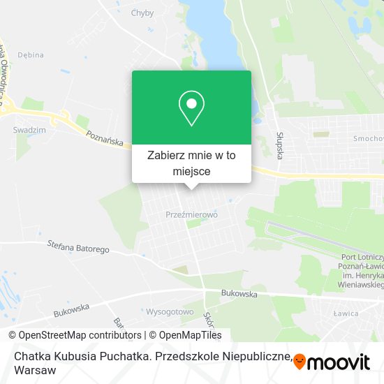 Mapa Chatka Kubusia Puchatka. Przedszkole Niepubliczne