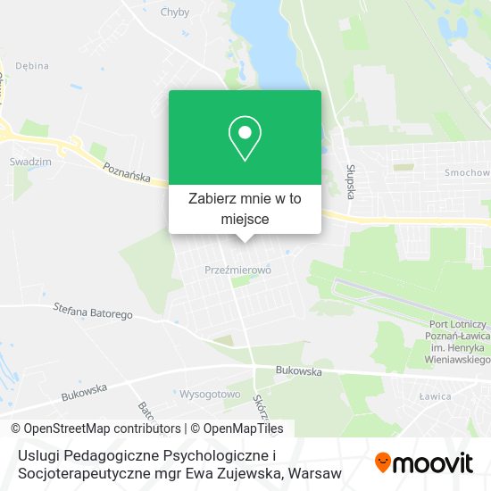 Mapa Uslugi Pedagogiczne Psychologiczne i Socjoterapeutyczne mgr Ewa Zujewska