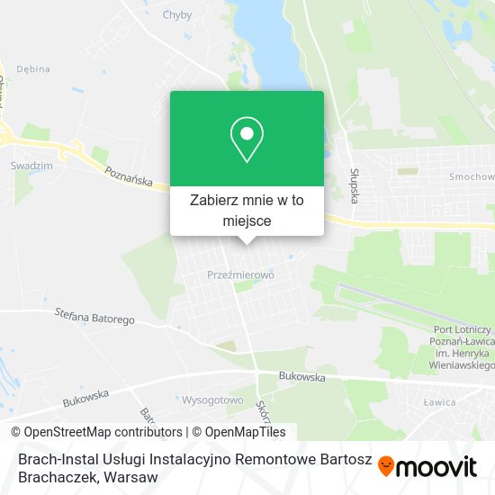 Mapa Brach-Instal Usługi Instalacyjno Remontowe Bartosz Brachaczek