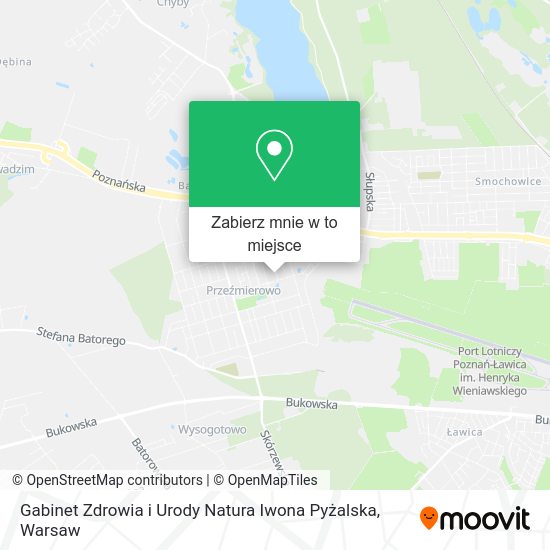 Mapa Gabinet Zdrowia i Urody Natura Iwona Pyżalska