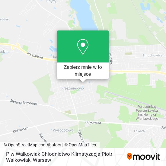 Mapa P w Walkowiak Chlodnictwo Klimatyzacja Piotr Walkowiak