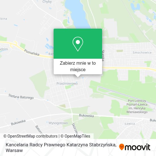 Mapa Kancelaria Radcy Prawnego Katarzyna Stabrzyńska