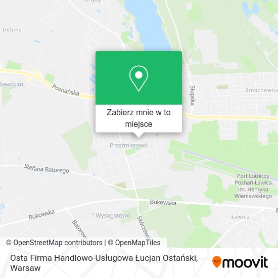 Mapa Osta Firma Handlowo-Usługowa Łucjan Ostański