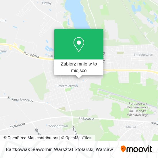 Mapa Bartkowiak Sławomir. Warsztat Stolarski