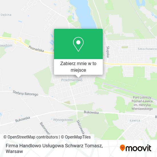 Mapa Firma Handlowo Usługowa Schwarz Tomasz