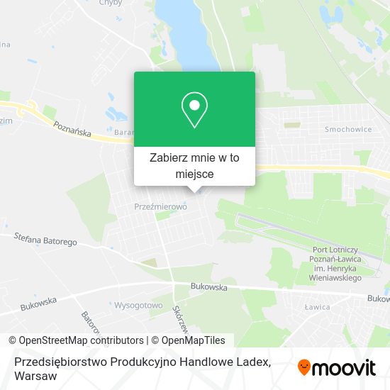 Mapa Przedsiębiorstwo Produkcyjno Handlowe Ladex