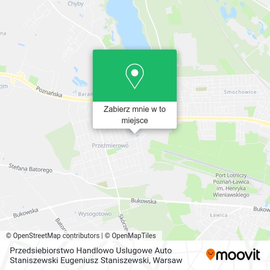 Mapa Przedsiebiorstwo Handlowo Uslugowe Auto Staniszewski Eugeniusz Staniszewski