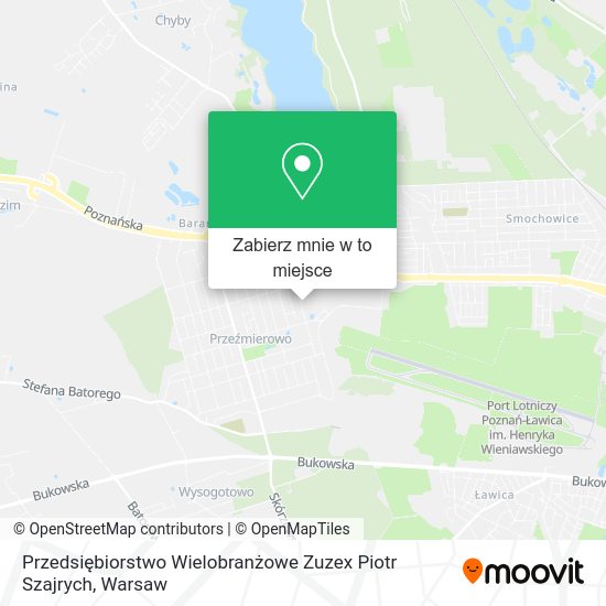 Mapa Przedsiębiorstwo Wielobranżowe Zuzex Piotr Szajrych