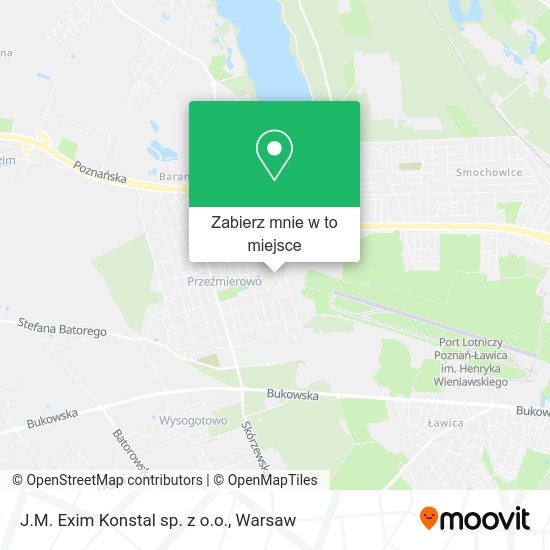 Mapa J.M. Exim Konstal sp. z o.o.