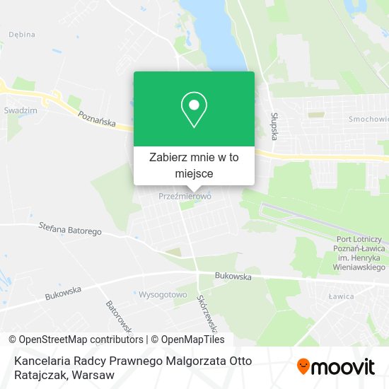 Mapa Kancelaria Radcy Prawnego Malgorzata Otto Ratajczak