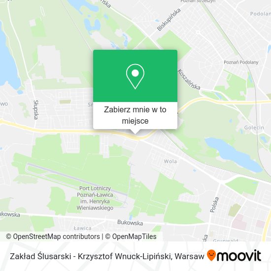 Mapa Zakład Ślusarski - Krzysztof Wnuck-Lipiński