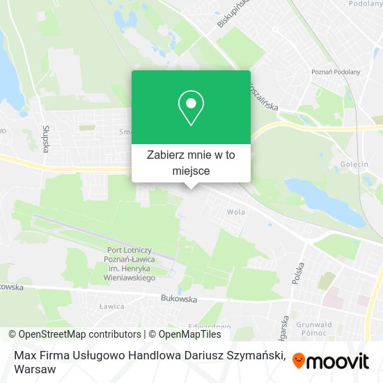 Mapa Max Firma Usługowo Handlowa Dariusz Szymański